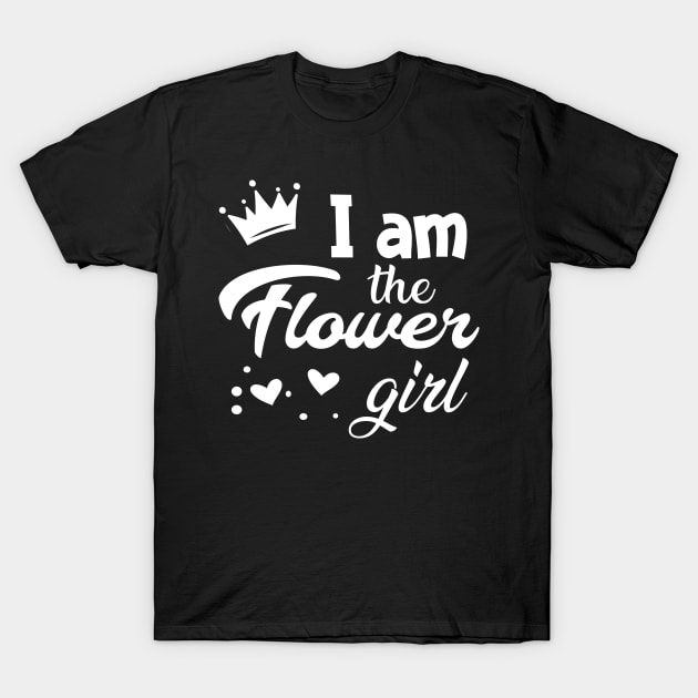 Flower Girl - I'm the flower girl T-Shirt by KC Happy Shop